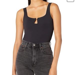 Abercrombie & Fitch Ponte Triangle Notch Body Suit